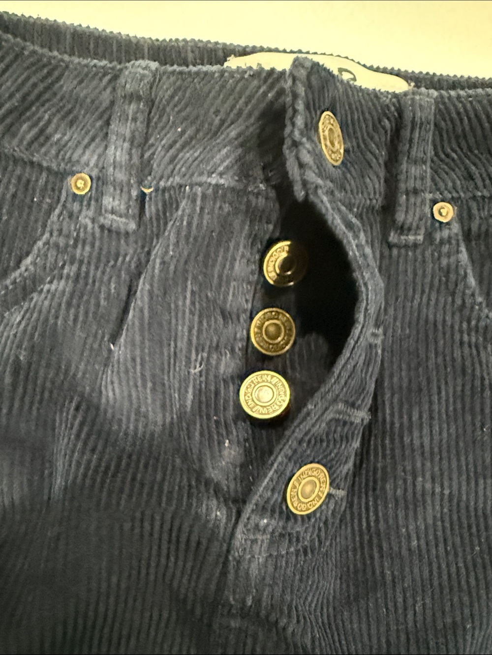 Indigo Rein Navy Corduroy Button-Front Mini Skirt - Picture 4 of 4